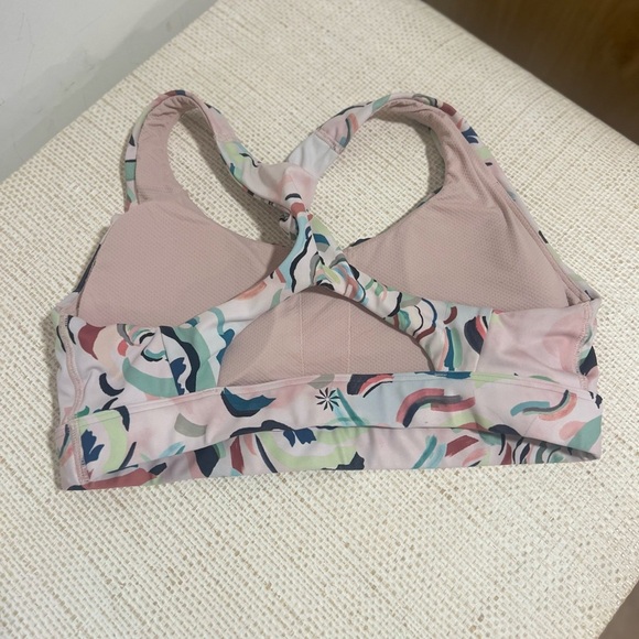 Athleta ULTIMATE BRA A-C Floral Print Sports Bra size small - Picture 4 of 4